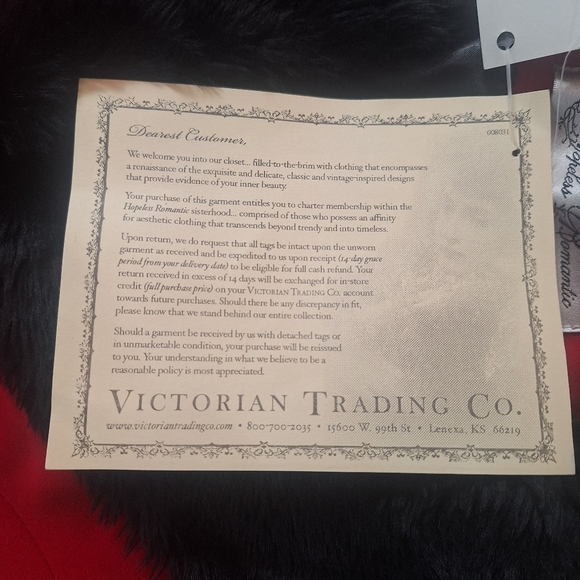 NWT Hopeless Romantic Coat, By Victorian Trading Co - Picture 5 of 8